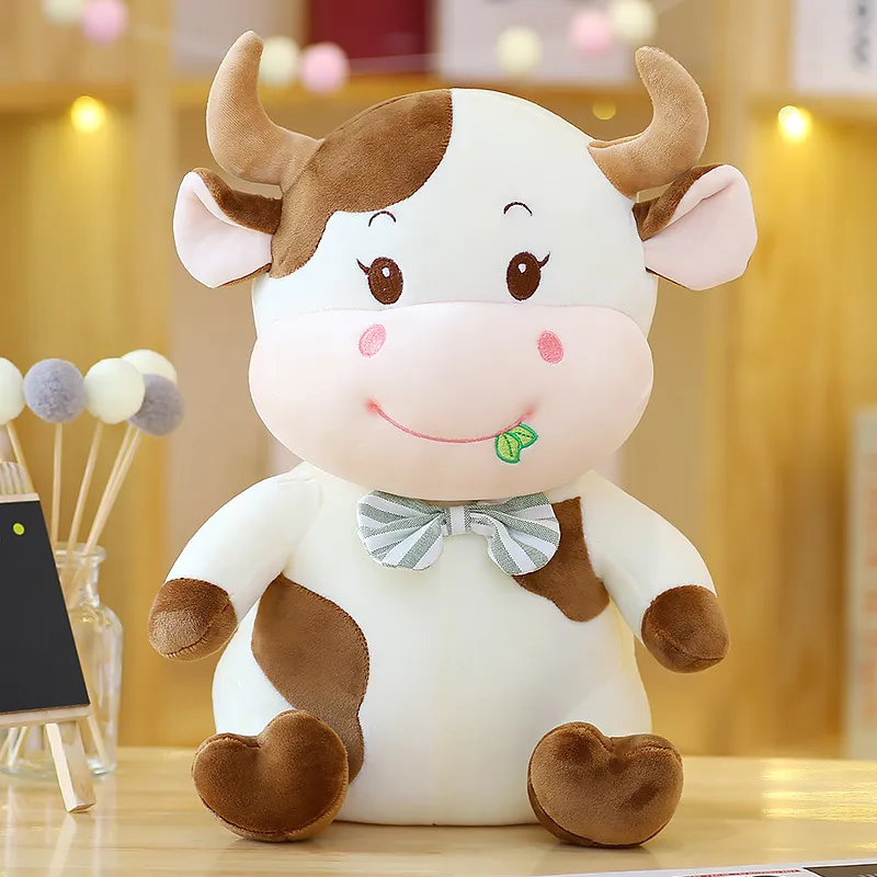 Pvc Timah Dompet Boneka Lucu Air Buffalo Lucu Plushie Mewah Sapi Mainan untuk Anak 2-6 Tahun