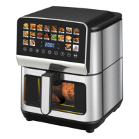 Friteuse à air numérique électrique 9L en acier inoxydable, sans huile, intelligente, pour une cuisson saine, vente en gros, directement de l'usine chinoise
