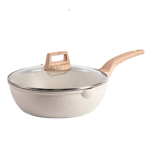 Maifan Stone Nonstick Frying <b>Pan</b> Round 28cm With Lid For <b>Induction</b> And Gas Stoves - Product Image 5