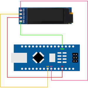 شاشة عرض OLED شاشة I2C شاشة OLED I2C وشاشة OLED I2C DC V/5V لاردوينو - Product Image 5