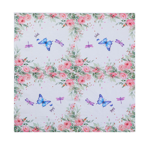 Printed Paper Napkins Butterfly Flowers 330mm Square Birthday Party Decorations Elegant Tableware - Product Image 4