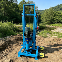 Mini-foreuse hydraulique compacte entièrement électrique modèle 110D, portée maximale 120 m, pour projets de forage de puits d'eau domestiques et agricoles de petite envergure