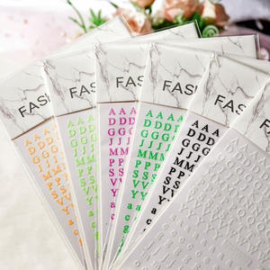 Nouveau <span class=keywords><strong>romain</strong></span> 26 anglais <span class=keywords><strong>Alphabet</strong></span> numéro 3D auto-adhésif Nail Art autocollant autocollant mot petite lettre ongles tatouages décalcomanie autocollants - Product Image 3