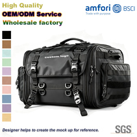 Sac de Selle Arrière de Moto Pliable, Sac de Queue de Moto Étanche, Sac de Rangement pour Casque, Sac de Voyage, Organisateur d'Outils, Logo Personnalisé