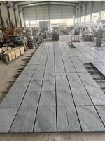 Dalles de granit blanc poli à grain paysager, pierre à veinage naturel pour revêtement mural extérieur, projet de villa, prix usine
