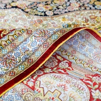 8x10ft véritable couverture naturelle style persan turc fait à la main 100% tapis de soie chinois
