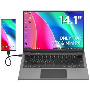 14 inch lapdock hiển thị xách tay màn hình với bàn phím được xây dựng trong 5000mAh Pin 1080P FHD IPS USB C Màn hình máy tính - Product Image 1