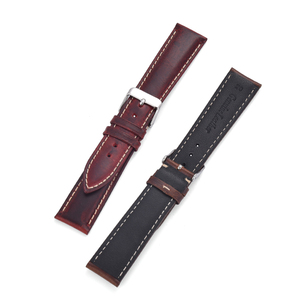 Juelong Vintage Ölgegerbtes Crazy-Horse-Echtleder Uhrenarmband 16mm 18mm 19mm 20mm 21mm 22mm Hochwertige Ausführung - Product Image 6