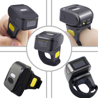 Mini escáner de código de barras de anillo 2,4G tableta inaLámbrica Android lector de código Qr de dedo pequeño
