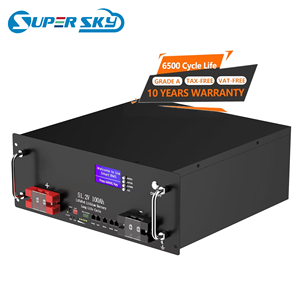 5kw 10kw 51,2 V 100ah 200ah Máquina: 12V/200ah Sistema de almacenamiento de energía solar Sunpal Batería Lifepo4 Baterías de iones de litio - Product Image 1