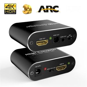 HDMI 2.0 Audio Extractor dönüştürücü adaptör desteği 4K 60Hz HDR 4K HDMI optik TOSLINK SPDIF 3.5mm L/R ARC 5.1 HDCP <span class=keywords><strong>2.2</strong></span> - Product Image 4