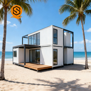 Prefab 2 câu chuyện <span class=keywords><strong>container</strong></span> nhà mô-đun hiện đại thân thiện với môi trường căn hộ trường 2-3 phòng ngủ 20/40ft biệt thự khách sạn sang trọng - Product Image 3