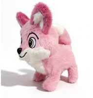 Renard en peluche astucieux - Jouet interactif amusant qui marche et aboie, compagnon ludique
