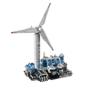 Tuomu T1104 Wind Power Station Building <b>Block</b> Model Educational Toy For Boys 800+ Pieces Battery Powered - Product Image 1