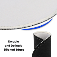 Tapis de souris de jeu rond en caoutchouc à prix d'usine, impression personnalisée, pour bureau à domicile, en stock