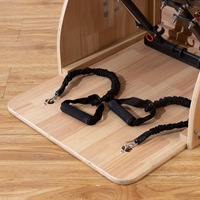 Chaise Wunda de Pilates en chêne - Réglable, robuste, durable, portable, écologique, multifonctionnelle, équipement de fitness à domicile, musculation