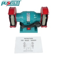 Meuleuse d'établi PUSELLO DIY 220-240V 125mm, outil de meulage électrique pour le polissage des pièces métalliques et l'élimination de la rouille