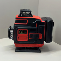 Kit de niveau laser à faisceau vert 4D de haute précision avec affichage de la puissance restante pour l'amélioration de l'habitat bricolage