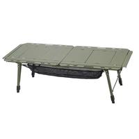 Table de camping réglable en hauteur pour l'extérieur, vente en gros d'usine, table pliante tactique légère en aluminium pour barbecue