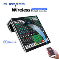 MC1201 Console de mixage audio professionnelle 12 canaux, karaoké, enregistrement USB, performance, scène extérieure, contrôleur DJ