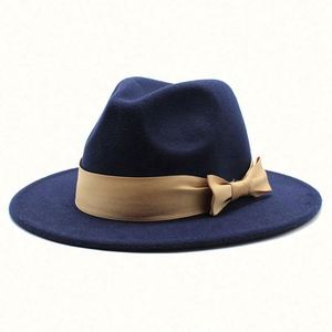 Chapeaux Fedora à large bord bicolores pour femmes et hommes, vente en gros 2022 - Product Image 4
