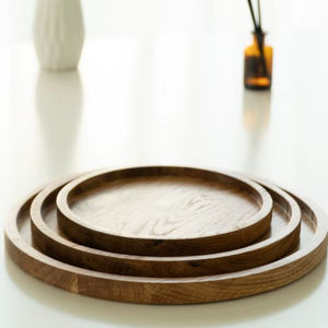 ถาดงานฝีมือไม้สุดหรูพร้อมหูจับโลหะ สำหรับจัดระเบียบห้องครัวและห้องรับประทานอาหาร ราคาประหยัด - Product Image 1