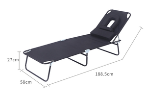Moderno a gravità Zero singolo esterno pieghevole poltrona letto tutto in alluminio universale per spiaggia campeggio cortile o uso Hotel - Product Image 6