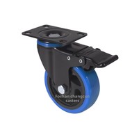 Roulettes perforées bleues de 4 pouces, roues universelles de 5 pouces, poulies pour chariots industriels, rouleaux de 6 pouces – Stock transfrontalier