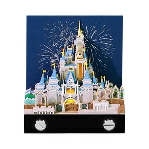 Bloc de Notas 3D con Calendario 2027, Castillo de <span class=keywords><strong>Cenicienta</strong></span>, Arquitectura, Notas Adhesivas con Luz LED, Decoración Creativa para Escritorio, Manualidades de Papel, Regalo - Product Image 1