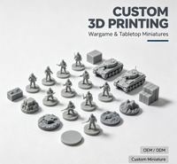 Échantillon de figurine miniature de jeu de table personnalisé, prototype de figurine de jeu de société imprimé en 3D SLA haute précision, service de fabrication OEM