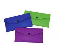 Pochette de rangement multifonctionnelle en feutre pour téléphone, lunettes, pièces de monnaie, salon et crayons - Vente en gros