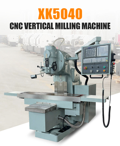 XK5040 verticale ginocchio-tipo di fresatrice CNC con X/Y/Z 3 <span class=keywords><strong>assi</strong></span> GSK sistema di elaborazione piani smussatura scanalature fori - Product Image 1