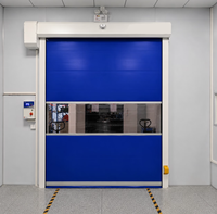 Portes à enroulement rapides en PVC de technologie avancée, modernes, pour atelier, étanches, finies, à ouverture latérale électrique, personnalisables