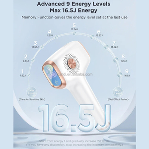 เครื่องกำจัดขน IPL รุ่น JD-TM016 พร้อมฟังก์ชั่นทำความเย็นด้วยน้ำแข็ง 999999 แฟลช 9 ระดับ ระบบกำจัดขนแบบไม่เจ็บปวด ใช้งานได้ยาวนาน - Product Image 5