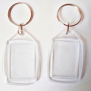 Porte-clés photo vierges en acrylique transparent, personnalisables, durables, à prix de gros, échantillons gratuits pour cadeaux promotionnels - Product Image 2