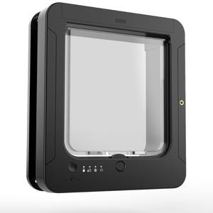 Porte pour animaux de compagnie en plastique écologique de luxe <span class=keywords><strong>avec</strong></span> capteur à <span class=keywords><strong>puce</strong></span>, verrouillage 4 directions, ouverture spirale, volet intérieur, pour chiens et chats, accès au salon - Product Image 2