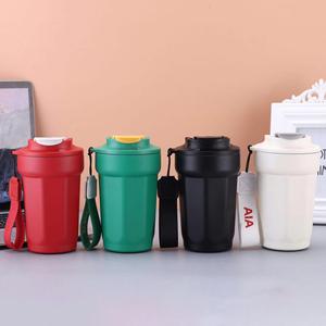 Venta de Fábrica: Taza de Acero Inoxidable con Aislamiento al Vacío de 430 ml, Vaso Térmico de Viaje con Asa para Café - Product Image 6