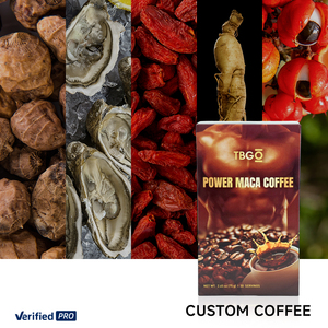 Café Instantáneo Personalizado OEM, Arabica Negro X Power, Polvo de Maca Plus en Bolsas, Bebidas Energéticas, Café Tostado para Hombres - Product Image 4