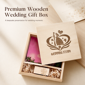 Caja de Madera de Nogal para Álbum de Fotos + Memoria <span class=keywords><strong>USB</strong></span> 2.0 3.0 de 8GB 16GB 32GB 64GB, Pendrive, Caja de <span class=keywords><strong>Regalo</strong></span> Personalizada para Bodas, Memoria <span class=keywords><strong>USB</strong></span> - Product Image 6