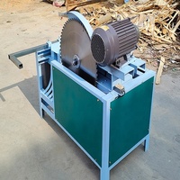 Scie à bois circulaire horizontale automatique portable de petite taille avec moteur pour la coupe transversale des bûches
