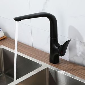 Modern Deck Mounting Kitchen Faucet Kitchen Mixer Faucet Chrome 59-1 Brass High Faucet - Product Image 3