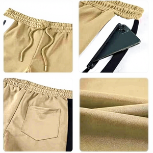 Chándal Deportivo Casual para Hombre con Bloques de Color, Cierre Completo, Cuello Alto, de Poliéster y Algodón, para Otoño, con Bolsillos Laterales - Product Image 4