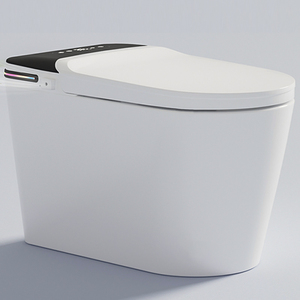 Inodoro de Cerámica Moderno y Lujoso de Una Pieza, Alargado, con Control Remoto, Montaje en el Suelo, Desodorización Automática, Doble Descarga YM52 - Product Image 1