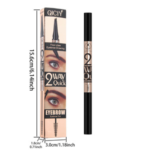 Lápiz de <span class=keywords><strong>Cejas</strong></span> de 4 Puntas de Marca Privada OEM, Lápiz de Microblading a Prueba de Agua, Delineador de <span class=keywords><strong>Cejas</strong></span> Natural de Larga Duración, Fabricante con Logotipo Personalizado - Product Image 1