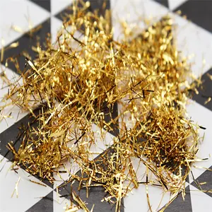 Gold foil silk filiform leaf Wire for Decorating Art Crafts Furniture colorful Gold Wire Imitation silver Foil