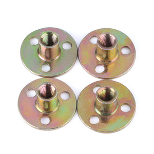Tuercas de Placa de Hierro Hanweisong M10 M12, Acero Forjado en Frío, Tres Orificios, Conectores para Patas de Sofá, Gabinete y Cama - Product Image 3
