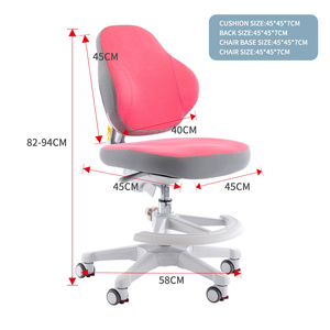 Venta al por mayor barato ergonómico niños Silla de estudio <span class=keywords><strong>MESA</strong></span> hogar muebles para niños altura ajustable niños aprendizaje Silla de escritorio con rueda - Product Image 2