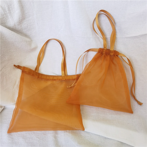 Bolsa de Organza Gruesa y Transparente de Alta Calidad para Regalos, Bolsa de Almacenamiento, Linda Bolsa de Organza con Asa - Product Image 4