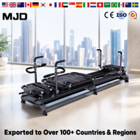 Reformer Pilates Commercial Robuste Professionnel pour Studio – Machine de Fitness avec Système à Ressorts Haute Tension pour le Remodelage Corporel