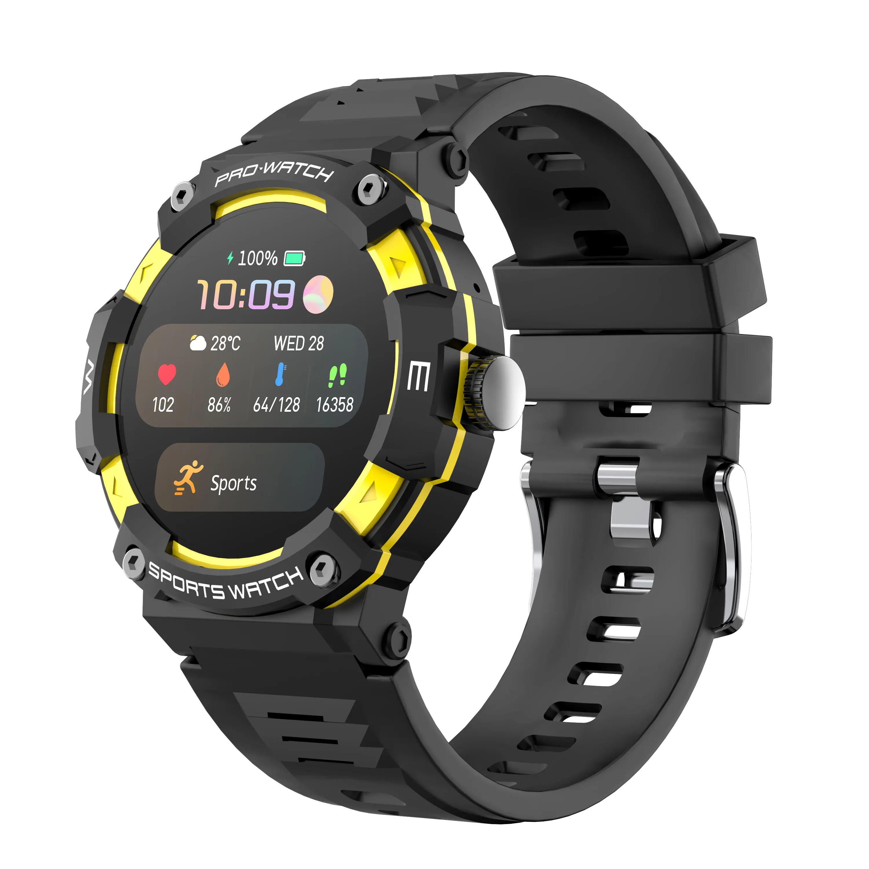 Reloj inteligente G206 más vendido del fabricante, pantalla grande de 1,39 pulgadas, llamada BT 50 + modos deportivos, cable de carga magnético resistente al agua
